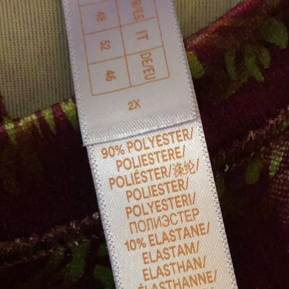 NWT Women's Plus Size 2X Savage X Fenty Velvet Pop Over Top Short Sleeve Loungew - Picture 7 of 12